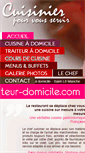 Mobile Screenshot of cuisine-traiteur-domicile.com